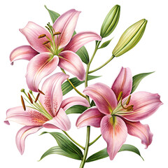 Fototapeta premium bouquet of lilies
