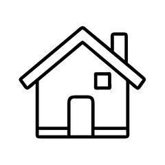real estate icon, real estate line art - simple line art of real estate, perfect for real estate logos and icons