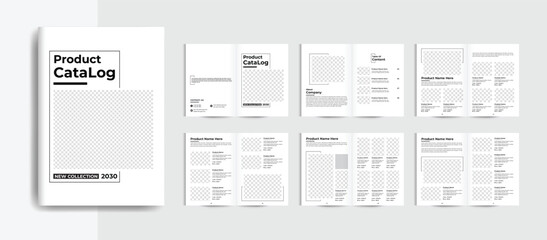 Company product catalogue design template