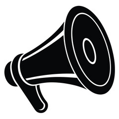 megaphone icon isolated on white