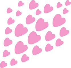 Abstract Pink Organic Blob Shapes Background