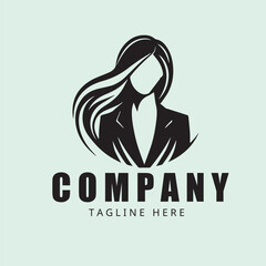 American business woman logo 