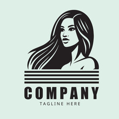 American business woman logo 