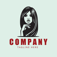 American business woman logo 