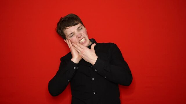 Attractive young man with health problems.