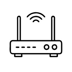 router icon, router line art - simple line art of router, perfect for router logos and icons