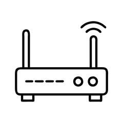 router icon, router line art - simple line art of router, perfect for router logos and icons