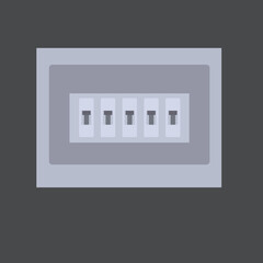 Electrician tools and elements 