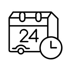 same day delivery icon, same day delivery line art - simple line art of same day delivery, perfect for same day delivery logos and icons