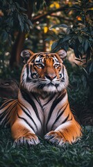Majestic Tiger in Lush Forest: Wildlife Photography