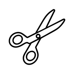 scissors icon, scissors line art - simple line art of scissors, perfect for scissors logos and icons
