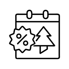 seasonal promotion icon, seasonal promotion line art - simple line art of seasonal promotion, perfect for seasonal promotion logos and icons
