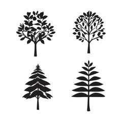 Obraz premium set of trees