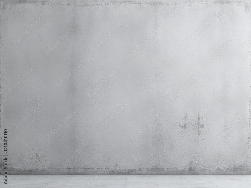 Aufkleber Smooth Gray Concrete Wall Background Featuring High Resolution Details Of A Textured Cement Surface With Clean Lines And Subtle Patterns. 00001