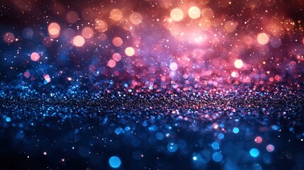 Fototapeta premium Sparkling Glitter with Bokeh Background Effect
