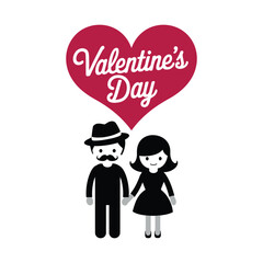 Cute Couple Celebrates Valentine's Day
