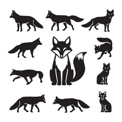 silhouettes of animals