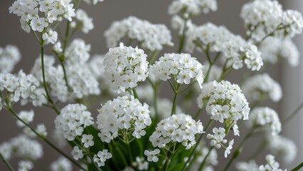 Delicate white gypsophila blooms for elegant weddings
