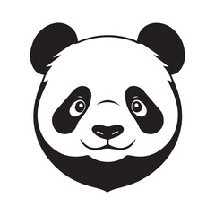 Fototapeta premium panda face vector