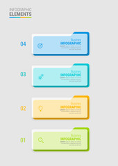 Steps infographic template design