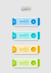 Steps infographic template design