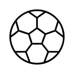 soccer ball icon, soccer ball line art - simple line art of soccer ball, perfect for soccer ball logos and icons