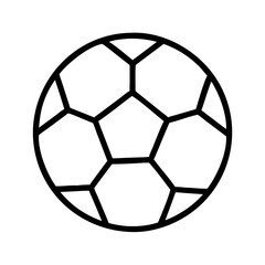 Obraz premium soccer ball icon, soccer ball line art - simple line art of soccer ball, perfect for soccer ball logos and icons