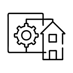 software architecture icon, software architecture line art - simple line art of software architecture, perfect for software architecture logos and icons
