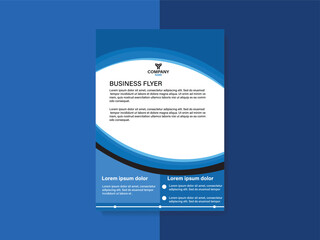 Modern Blue Business Flyer Design Template
