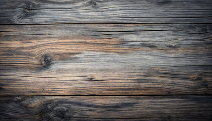 Fototapeta premium Rustic wooden background with natural grain texture, perfect for adding a touch of vintage charm to your designs. The wood is weathered and worn, creating a warm and inviting feel. 