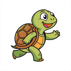 turtle mascot cartoon style vector images, designed to add charm and character to your creative projects. These vectors showcase turtles in various playful and engaging cartoon styles, 