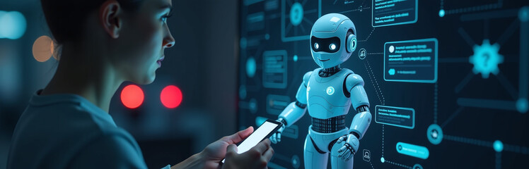 Human Uses Ai Chatbot To Transform Technology Into New Creations Through Inputting Specific Prompts And Relying On Artificial Intelligence Algorithms. 00003