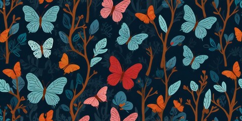 seamless floral pattern with flowers
