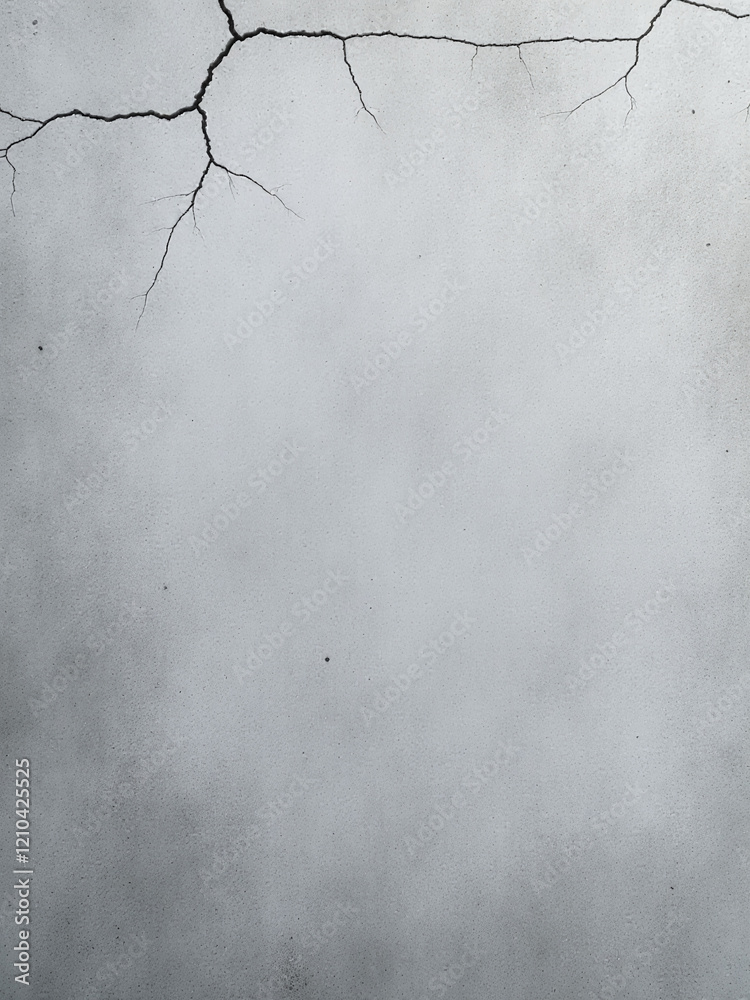 Poster Grey Concrete Wall Texture Features High Resolution Scratches And Cracks For A Realistic Background Image Effect. 00001