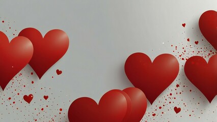 valentine background with hearts