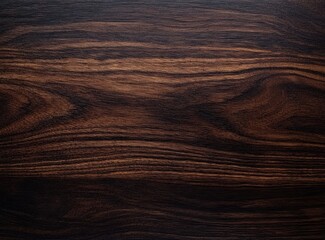 Fototapeta premium Detailed close up texture of rich dark wood grain pattern with varying shades and swirls