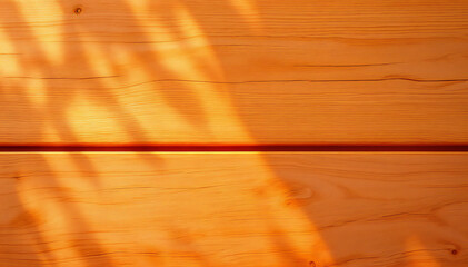 Wooden planks with shadows, evoking a sense of warmth and natural texture