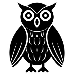 owl silhouette vector illustration