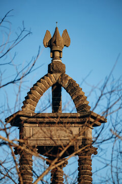 The Gergovie Monument (Memorial to Vercingetorix) by Jean Teillard, on Gergovie Plateau