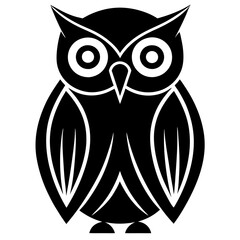 owl silhouette vector illustration