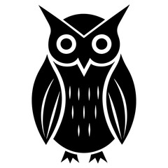 owl silhouette vector illustration