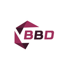 BBD creative minimalist letter logo. BBD unique vector initials alphabet letter logo design