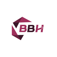 BBH creative minimalist letter logo. BBH unique vector initials alphabet letter logo design