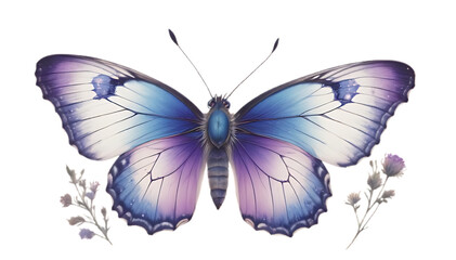 butterfly on white background