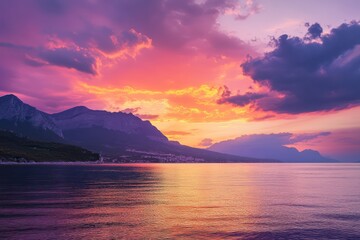 Sharp contrasts of vibrant tones representing the thrill of the unexpected