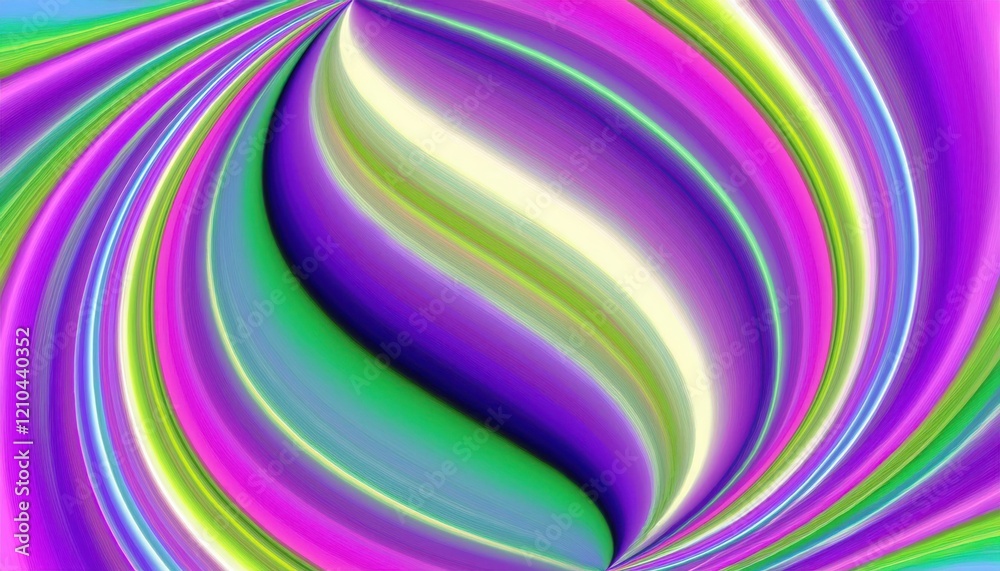 Aufkleber radiant swirl of vivid colors merging into a central focal point, ideal for abstract art projects, d