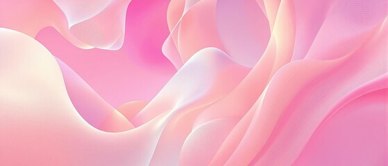 Obraz premium Abstract art wallpaper with pink and white hues, serene, whispers of dawn