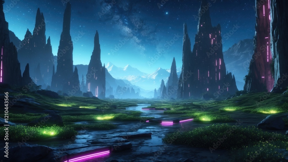 Canvas Prints the mysterious sci-fi station