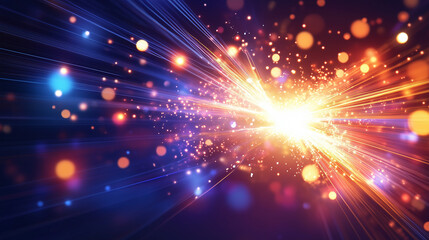 Fototapeta premium Create a stunning illustration of a neural network in action, symbolizing the inner workings of artificial intelligence. The image should show interconnected nodes and pathways glo