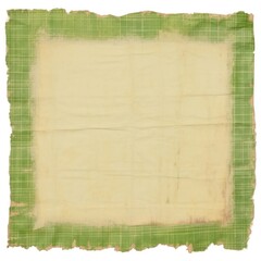 Obraz premium Plaid ripped paper backgrounds green text